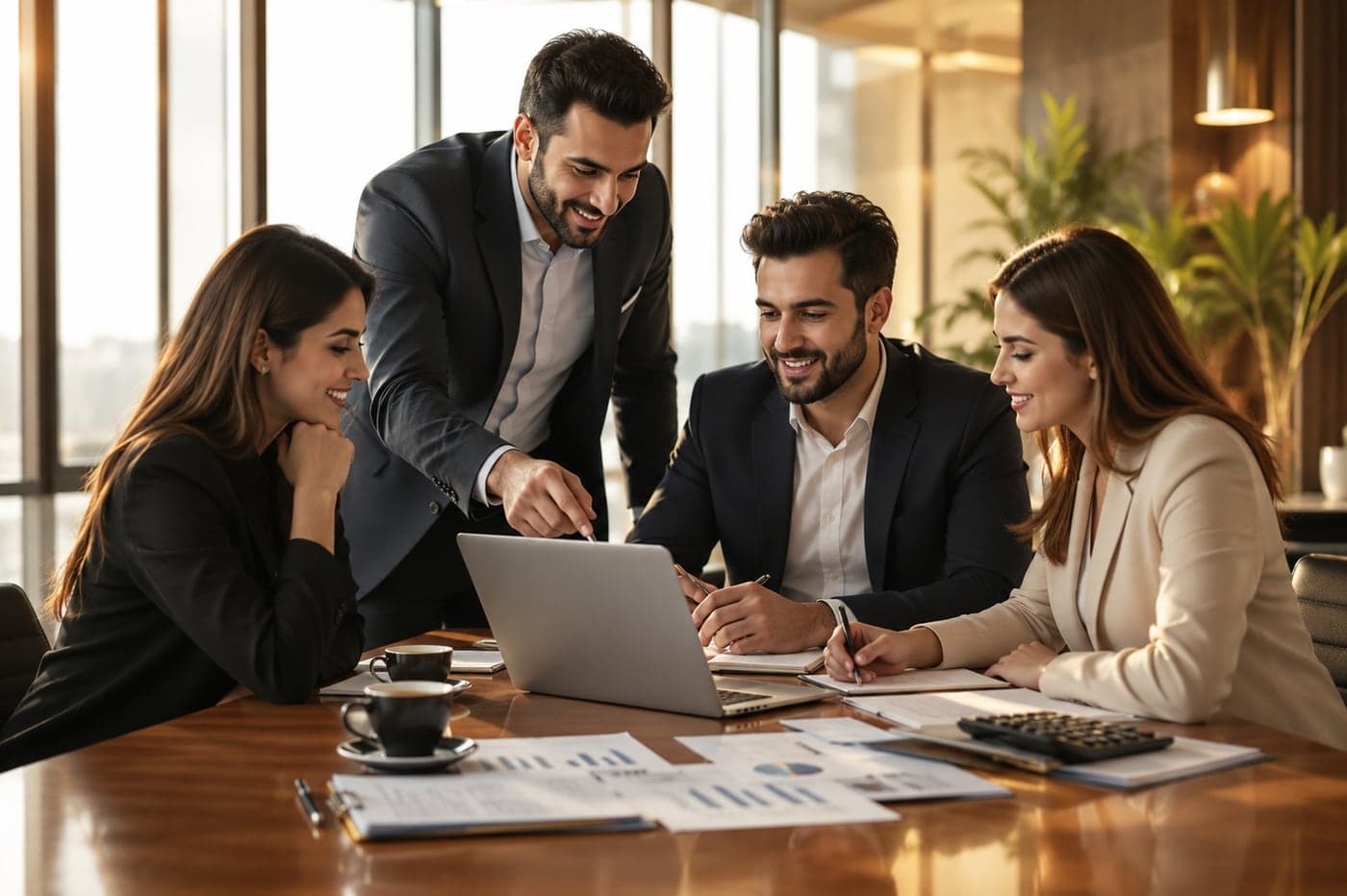 The MW & Co. team - audit, tax and advisory professionals collaborating in a client meeting